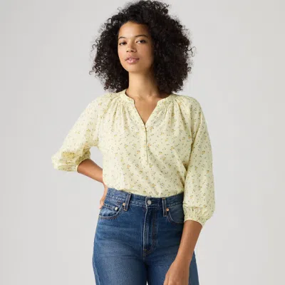 Levi's Reverie Blouse In Animal Print