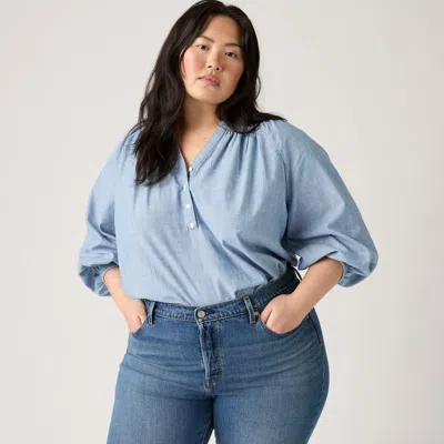 Levi's Reverie Blouse (plus Size) In Blue