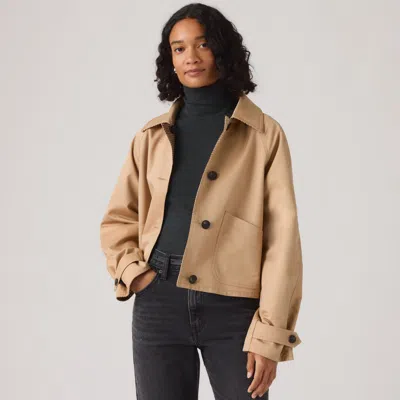 Levi's Reversible Short Trench In Brown