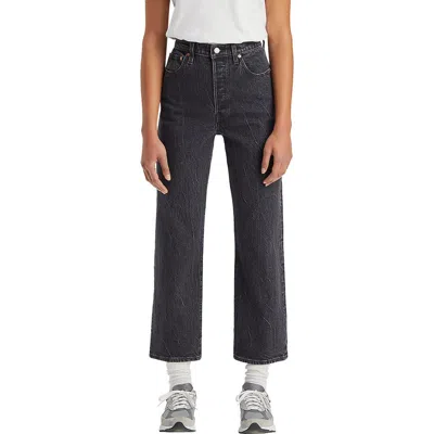 Levi's® Ribcage Acid Wash High Waist Ankle Straight Leg Jeans In Soda Spring