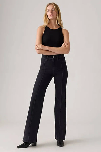 Levi's Ribcage Bell Western Jeans In Black
