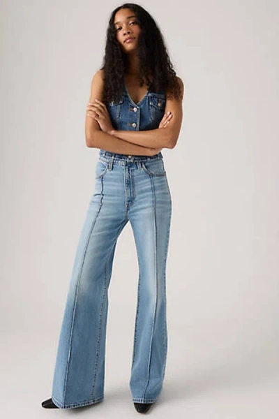 Levi's Ribcage Bell Western Jeans In Blue