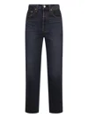Levi's Ribcage Button-fly Straight Jeans In Blue