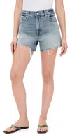 Levi's Ribcage Denim Shorts Blow My Mind In Blue