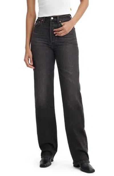 Levi's® Ribcage Full Length Jeans In Black