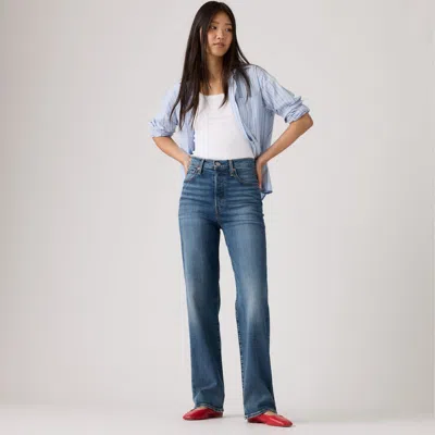 Levi's Ribcage Full Length Jeans In Blue