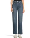 Levi's Ribcage Full Length Jeans Womens Blue Denim Straight Leg Ddr112 In Blue