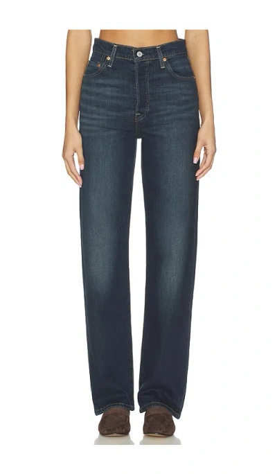 Levi's Ribcage Full Length Straight Leg Jeans In Blue