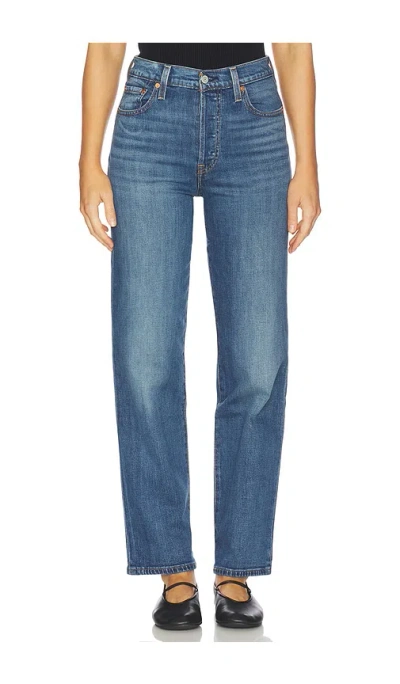 Levi's Ribcage Full Length Straight In Blue