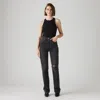 Levi's Ribcage Full-length Women's Jeans 31x34 In Black