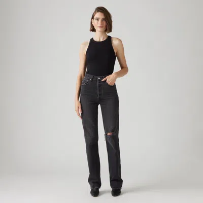 Levi's Ribcage Full-length Women's Jeans 31x34 In Black