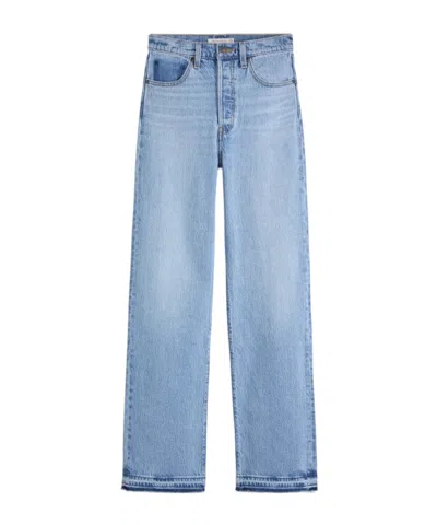 Levi's Ribcage Full-length Recrafted Jeans In Blue
