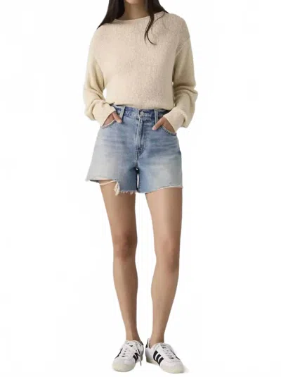 Levi's Ribcage High Rise Shorts In Blow My Mind In Multi