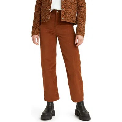 Levi's® Ribcage High Waist Straight Leg Ankle Jeans In Brown