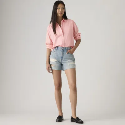Levi's Ribcage Shorts In Blue