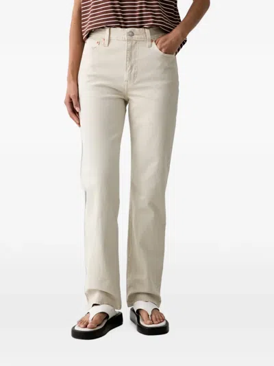 Levi's Ribcage Slim Jeans In White