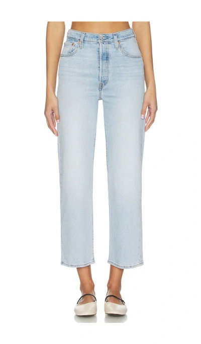 Levi's Ribcage Straight Ankle In Blue
