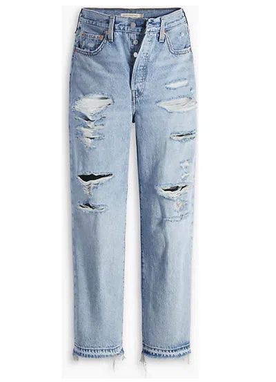 Levi's Ribcage Straight Ankle Jean In Haley's Comment In Blue