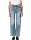 Levi's Ribcage Straight Ankle Jeans In Blue