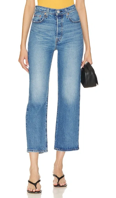 Levi's Ribcage Straight Ankle Jeans In Dance Around