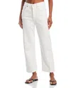 Levi's Ribcage Straight Ankle Jeans In Cloud Over In Multi