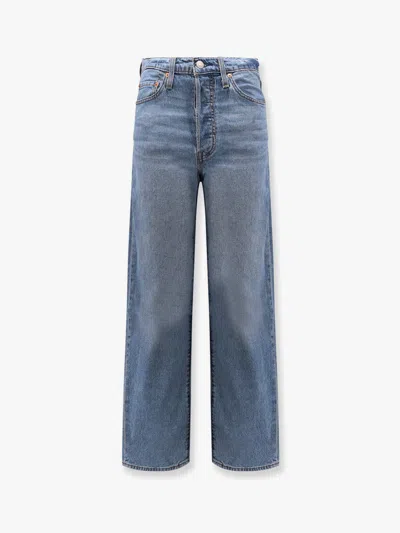 LEVI'S RIBCAGE STRAIGHT ANKLE STRETCH DENIM JEANS