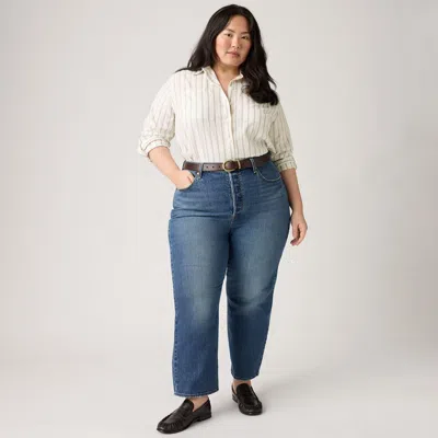 Levi's Ribcage Straight Ankle Women's Jeans (plus Size) 14m In Blue