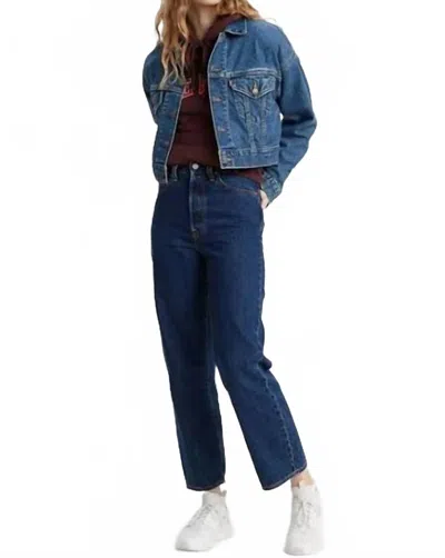Levi's Ribcage Straight Leg Ankle Jean In Blue