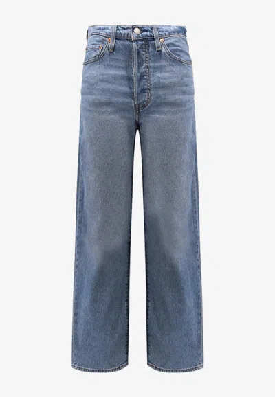 Levi's Ribcage Straight-leg Jeans In Blue