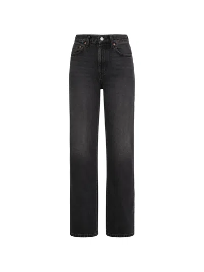 Levi's Ribcage Straight-leg Jeans In Black