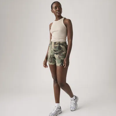 Levi's Ribcage Utility Women's Short 34 In Multi