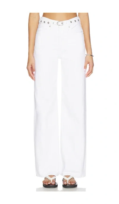 Levi's Ribcage Wide Leg Belted In White