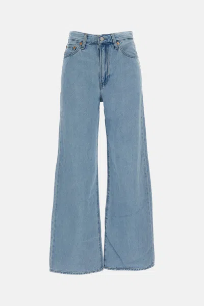 Levi's Wide-leg Button Jeans In Blue