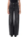 Levi's Ribcage Crystal-embellished Jeans In Black