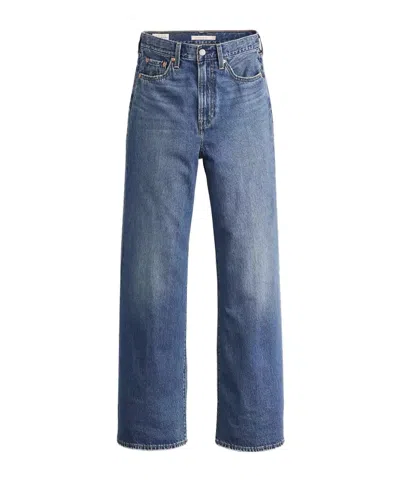 Levi's Ribcage Wide-leg Jeans In Blue