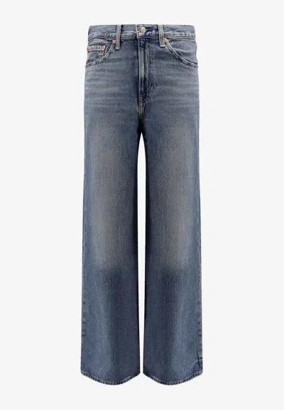 Levi's Ribcage Wide-leg Jeans In Blue