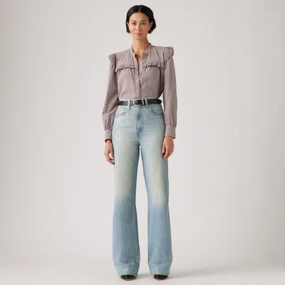 Levi's Ribcage Wide Leg Jeans In Blue