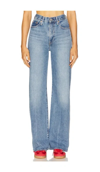 Levi's Ribcage Wide Leg Jeans In Blue