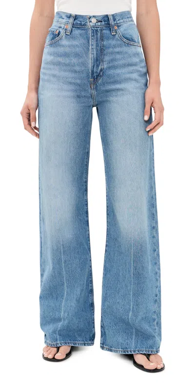 Levi's Ribcage Wide Leg Jeans Not The Same In Blue