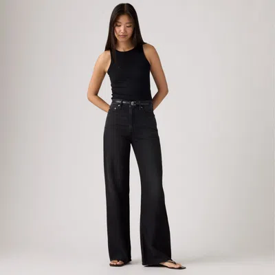 Levi's Ribcage Wide Leg Women's Jeans 32x34 In Black