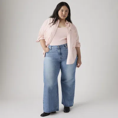 Levi's Plus Size Darlene Collared Neck Shirt In Pink