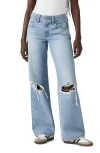 Levi's® Ripped Superlow Wide Leg Jeans In Blue