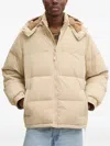 Levi's Rockridge Hooded Puffer Jacket In Neutral