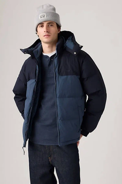 Levi's Rockridge Short Puffer Jacket In Blue
