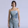 Levi's Roper Selvedge Bustier In Blue