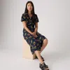 Levi's Rosa Short-sleeve Midi Dress In Blue