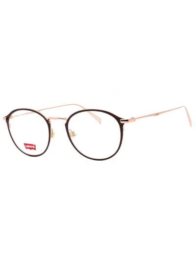 Levi's Levis Round Metal Unisex Eyeglasses Lv 5001 In Black