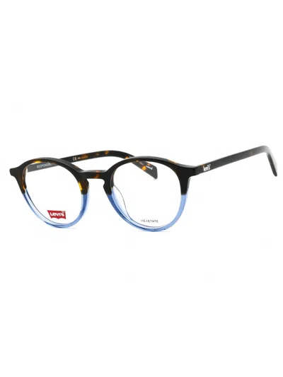Levi's Levis Round Plastic Men's Eyeglasses Lv 1036 - Elevated Style In Black