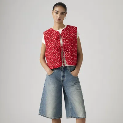 Levi's Rue Liner Vest In Red