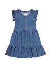 Levi's Ruffled Button Dress In Blue
